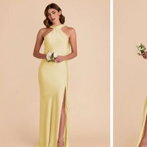 Birdy Grey Yellow Halter Wedding Dress